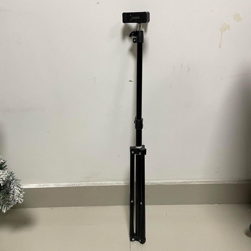 Photo 1 of Lampelc Portable Tripods for Cameras, Adjustable Phone Selfie Stick Stand for Cell Phone & Camera, Remote Control,Turdy & Stable Height,Selfie Stick Tripod for Video Recording