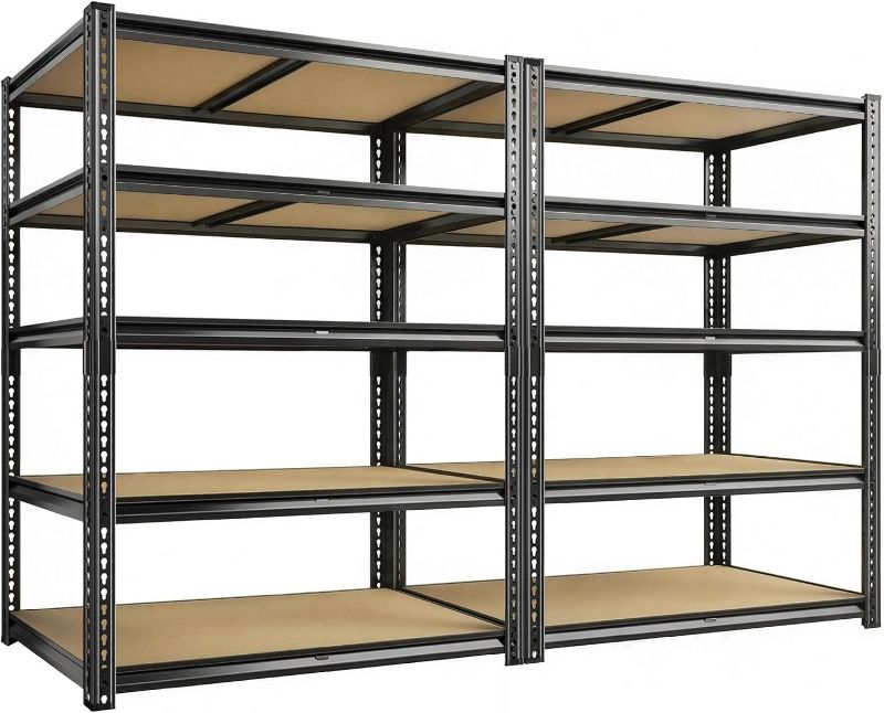 Photo 1 of only one -------------------------missing pieces---------------------selling for parts only--------------------------CypBed 72" H Storage Shelves,2250LBS Garage Shelving,Adjustable Metal Shelving Unit,Garage Shelve Heavy Duty for Basement, Warehouse, Kitc