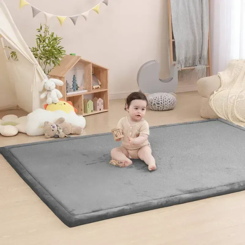Photo 1 of 79" X 59" HulooSleep Relax Mat - Soft Foam Play Mat - Huloosleep Grey