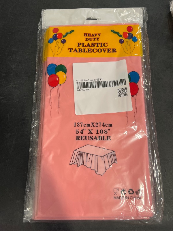 Photo 1 of 4pcs Heavy-duty plastic table covers