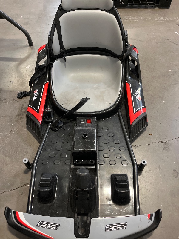Photo 1 of 24V Kid Go Kart, Drifting Car, 7AH Battery Powered Electric Vehicle, w/150 * 2 Motors, Soft Start, Music, Horn Honking and Safety Belt, Gift for Kids Age 8-12 Years Old, Grey
