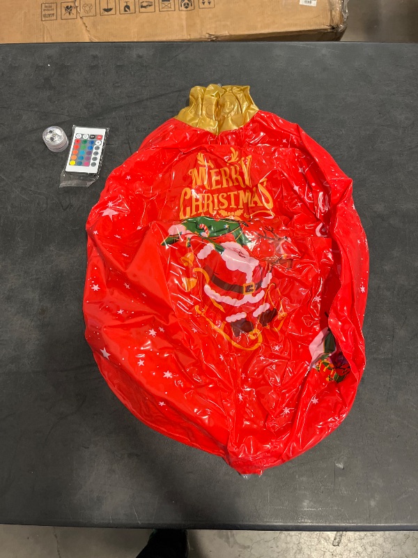 Photo 1 of 24 Inch Christmas Inflatable Outdoor Decoration Balls, Giant Inflatable Christmas Decorations Ball