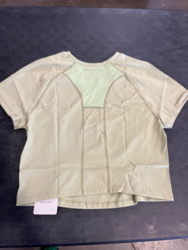 Photo 1 of Size L GrayGreen Short-Sleeve Athletic Top