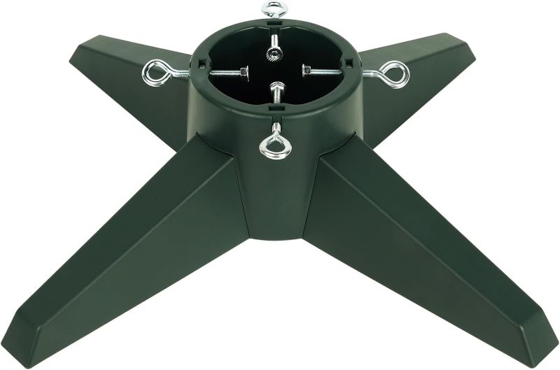 Photo 1 of FORUP Christmas Tree Stand, Xmas Tree Base Stand, Christmas Tree Holder for Real Trees, Green