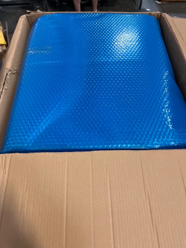 Photo 1 of Costway 12 x 24 ft Rectangular Pool Solar Cover 12 Mil Heat Retaining Blanket with Carry Bag
