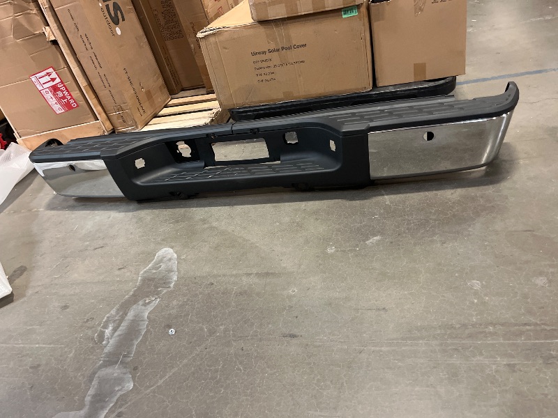 Photo 1 of Chrome Steel Rear Bumper For 2007-2013 Chevy Silverado / GMC Sierra 1500 w/o Sensors