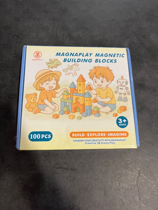 Photo 1 of 100pcs STEM Magnetic Blocks & Cubes