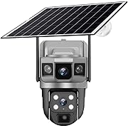 Photo 1 of for Outdoor Camera Battery CCTV Monitor 4G SIM Card Network IP Security Pet Camera Motion Detection 3 Screen PTZ Camera(4G CCTV 128G Card)