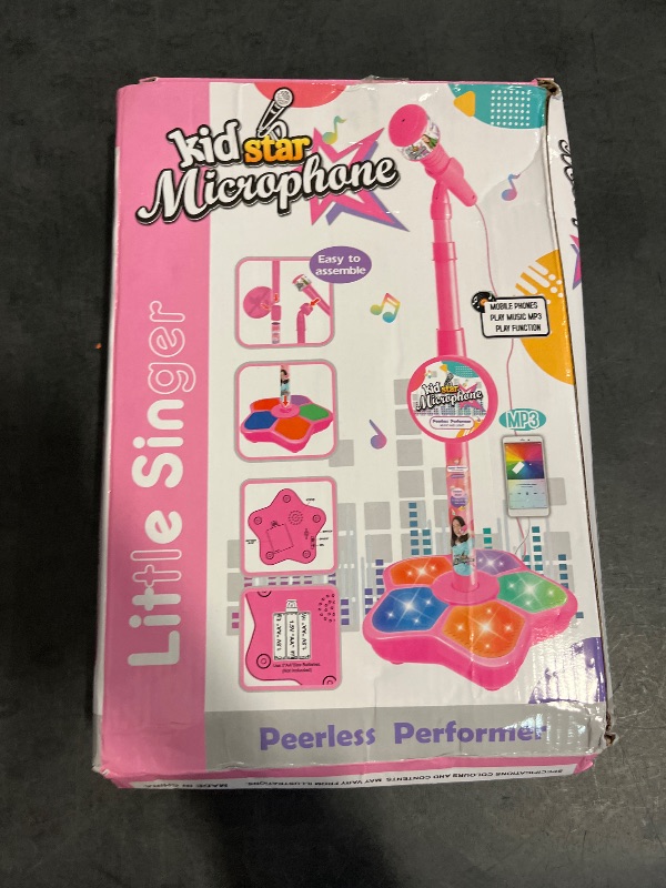 Photo 1 of Karaoke Gaming Microphone Toys With Stand,Microphone Toys With Data Adapter To Connect Mp3, Mp4(39Inch)