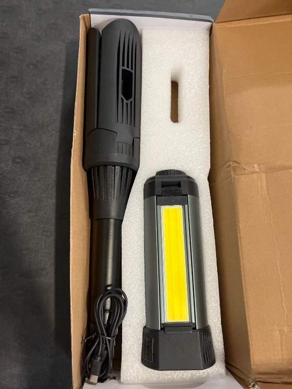 Photo 1 of Camping Gear And Equipment, 6000/14500mAh Rechargeable LED Camping Light With Tripod Stand, 10 Light Modes, 3 Height Adjustments, Portable Flashlight & Work Light For Outdoor Activities, Courtyard Lighting & Emergency Use.