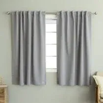Photo 1 of 2pcs Fashion 54-in light Grey Curtain panels