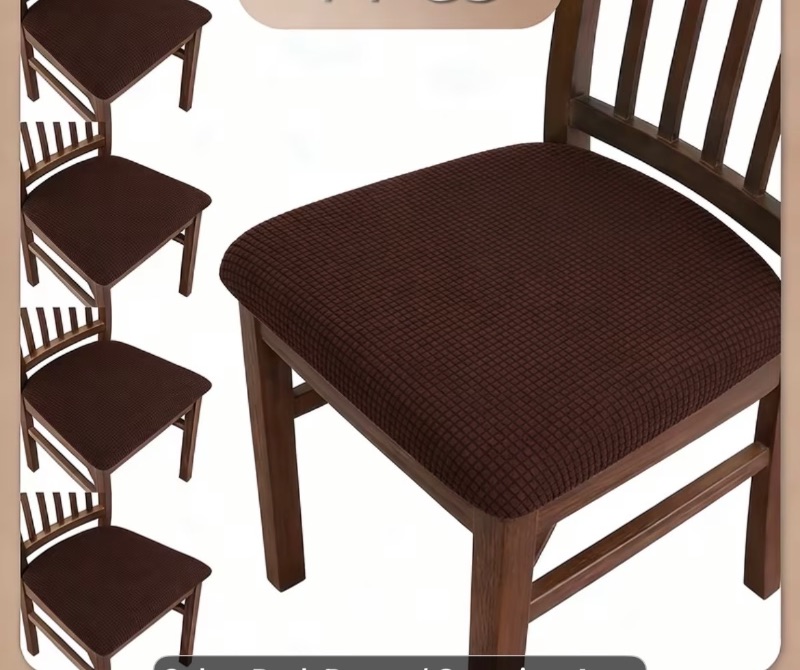 Photo 1 of 6 Solid Color Stretchy Chair Covers