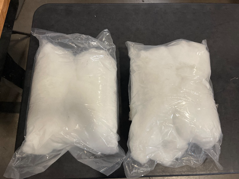 Photo 1 of 2 pack White Pillow Core material , Pillow Filling Material, Soft and Fluffy,