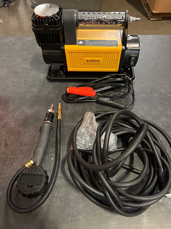 Photo 1 of AstroAI T6 Offroad Air Compressor, 12 V Portable Air Pump with 7.06 CFM, AirCtrl, ¼ NPT Quick Connector, Heavy-Duty Truck Tire Inflator, Max 150 PSI for 4 × 4 SUV Vehicle RV ATV