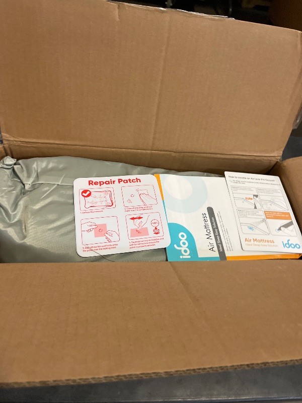 Photo 1 of iDOO Queen Air Mattress with Built in Pump, 18 Raised Comfort Inflatable Blow up Mattress, Upgraded Support Structure Portable Air Bed for Camping, Guests and Home, Colchon Inflable, 650lbs Max