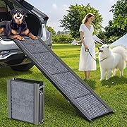 Photo 1 of Dog Ramp for Car 63" Long & 17.3" Wide Portable Dog Ramps for Large Dogs with Non-Slip Rug Surface Dog Car Ramp for SUV Car & Truck, Folding Dog Ramp Up to 250LBS