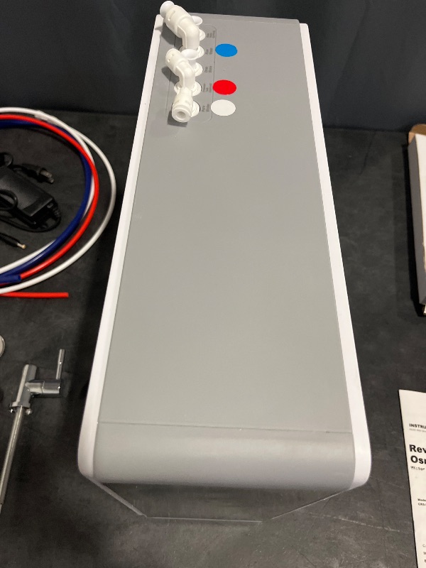 Photo 1 of Tankless Reverse Osmosis System 600GPD NSF Certifed, Under Sink RO Water Filtration System TDS Reduction from 500 to 20, Tankless ro System 2.5:1 Pure to Drain Ratio for Home Kitchen Apartment(White)