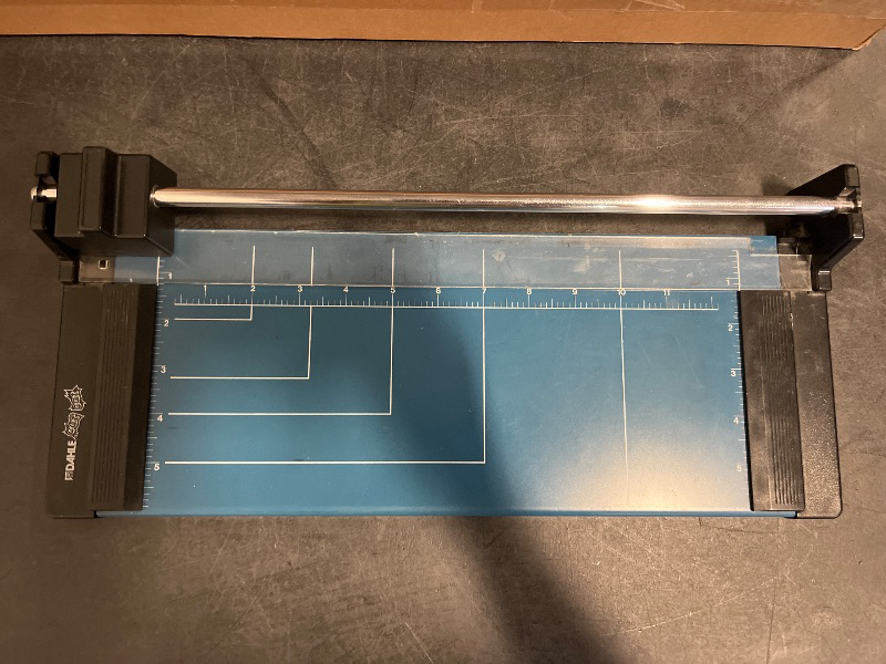 Photo 1 of Dahle 508 Personal Rotary Trimmer, 18" Cut Length, 5 Sheet Capacity, Self-Sharpening, Automatic Clamp, German Engineered Paper Cutter ( black)