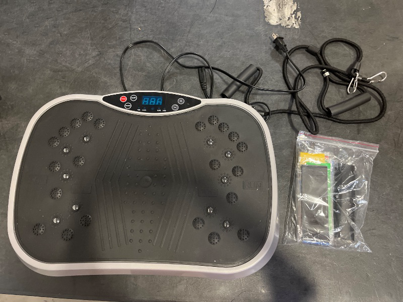 Photo 1 of ALSO GO Vibration Plate Exercise Machine for Lymphatic Drainage, 10 Preset Modes & 200-Level Vibrating Platform Machine for Weight Loss/Body Workout, Home Gym Fitness Shake Plate with Resistance Bands