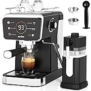 Photo 1 of SUNVIVI 20 Bar Espresso Machine for Home and Office, 3-in-1 Iced Coffee Maker with Milk Frother, Espresso Shot & Iced Coffee, LED Touchscreen, 52OZ Removable Water Tank, Professional Coffee Brewing