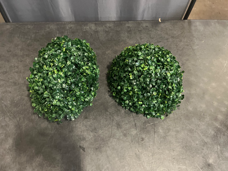 Photo 1 of 1 Pack 15 Inch Artificial Topiary Balls Rose Leaf Faux Boxwood Balls for Garden Backyard Home Wedding Birthday Party Indoor Outdoor Decor