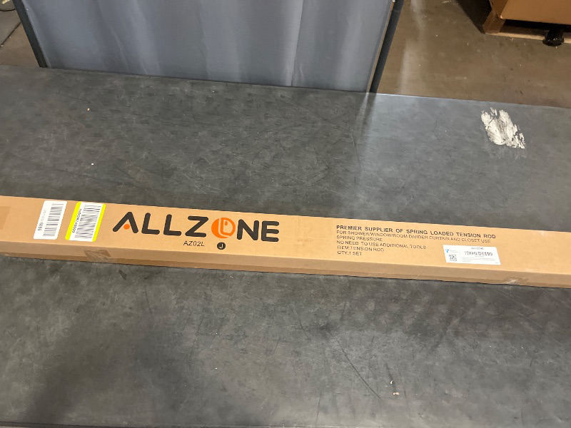Photo 1 of ALLZONE Tension Curtain Rod for Window, 83-123 Inches, Heavy Duty Curtain Rods No Drilling, Non-Slip Bathroom Shower Tension Rod, Renter Friendly, Adjustable, Spring Loaded, Extra Long, Black
