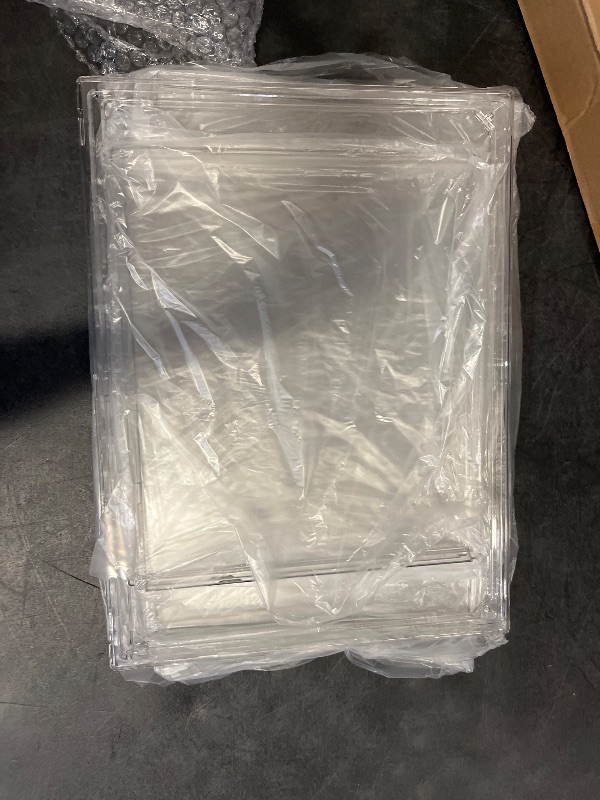 Photo 1 of Clear Acrylic display case, stackable storage bins with magnetic attraction lids