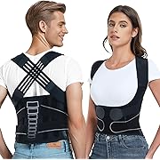 Photo 1 of Back Brace Posture Corrector for Women and Men with Spine Vertical Alignment System, Lower Back Pain Relief, Back Straighter Instant Posture Corrector - Scoliosis (Black, Large (Waist 40"-47"))