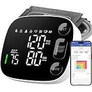 Photo 1 of Blood Pressure Monitor Automatic Upper Arm BP Machine for Home Use with Bluetooth App Sync 2x120 Memory Accurate Reading, Large LED Backlit Display Adjustable Cuff 8.7"-16.5" with Storage Bag