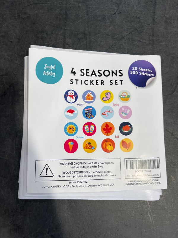 Photo 1 of 500PCS Seasons Stickers for Kids- Seasonal Sticker Set for Classroom, Four Seasons Crafts, Party Favors & Decorations, Spring, Summer, Fall, Winter, Year Round Holiday and Calendar Planner