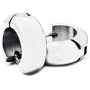 Photo 1 of Accents Kingdom Titanium Huggie Hoop Earrings