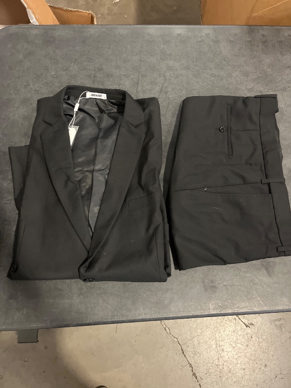 Photo 1 of Size XL COOFANDY Men's 2 Piece Suits Classic Fit 2 Button Dress Suits Tuxedo Jacket Blazer for Wedding Business Dinner Prom