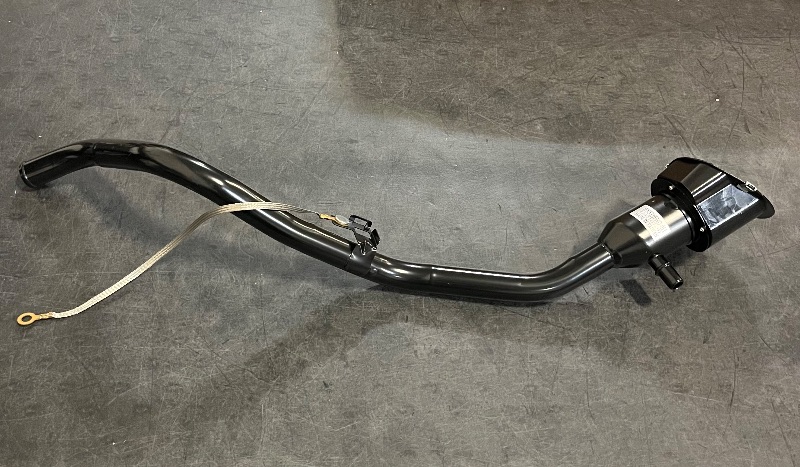 Photo 1 of fuel tank filler neck assembly for a 2021 Ford vehicle.