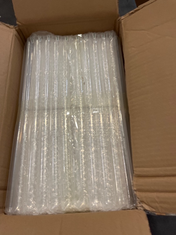 View 2 of Geetery 12 Pieces Tall Acrylic Vase Wedding Centerpieces Clear Flower Stand Column Geometric Floral Vase Elegant Display Holder for Birthday Party Wedding Table Decorations (28 Inch)