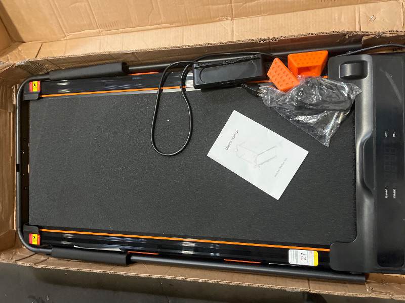 Photo 1 of 16% Incline Walking Pad Treadmill for Home Small, 4-in-1 Under Desk Treadmill with Handles, Foldable Treadmill with 2.5 Quiet Brushless Motor, 330 LBS Capacity