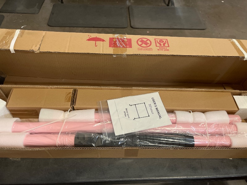 Photo 1 of 4FT Adjustable Ballet Barre, 6.7-46 Inches Range for Dance Practice - Pink