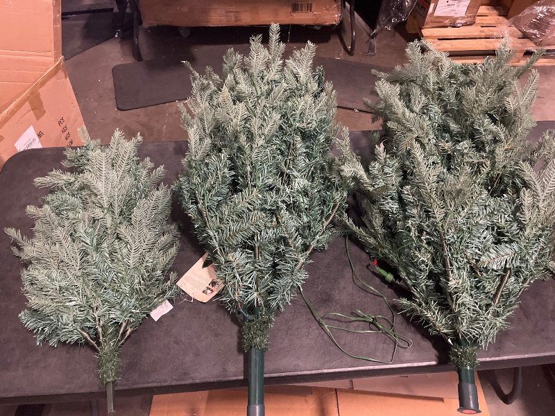 Photo 1 of Pre- Artificial Green Spruce Christmas Tree, w/Easy Assembly