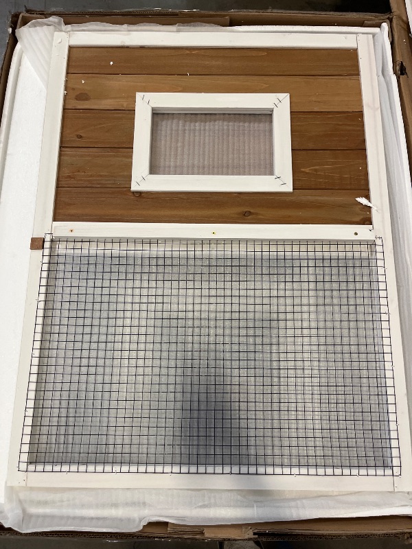 Photo 1 of TIMHAKA 4-Tier Outdoor Connect to Window Cat Enclosure with Weatherproof Roof, Resting Rooms, Platforms & Large Door, 76 x 32.7 x 70.8-in, White