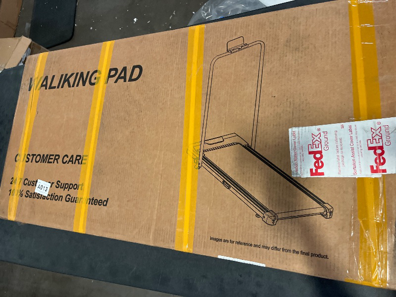 Photo 1 of 15% Incline Walking Pad Treadmill with Handle Bar - 0.6-6.2MPH Quiet Foldable Treadmill for Home Office Under Desk 2.5HP Walking Pad with 300LBS Capacity