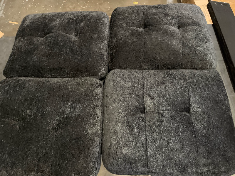 Photo 1 of (Partial Set) Walsunny U-Shaped Sectional Sofa Couch, 4 Seat U Shaped Oversized Clearance Sofa Set with Double Chaise for Living Room, Black
