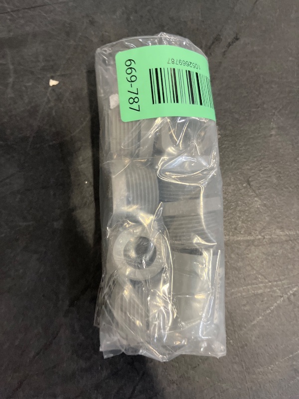 Photo 1 of 3/4" Male x 1/2" Female Threaded Reducer Bushing for PVC Pipe Fitting (Pack of 7) with Carlon E940d-ctn Pvc Conduit Coupling, 1/2"
