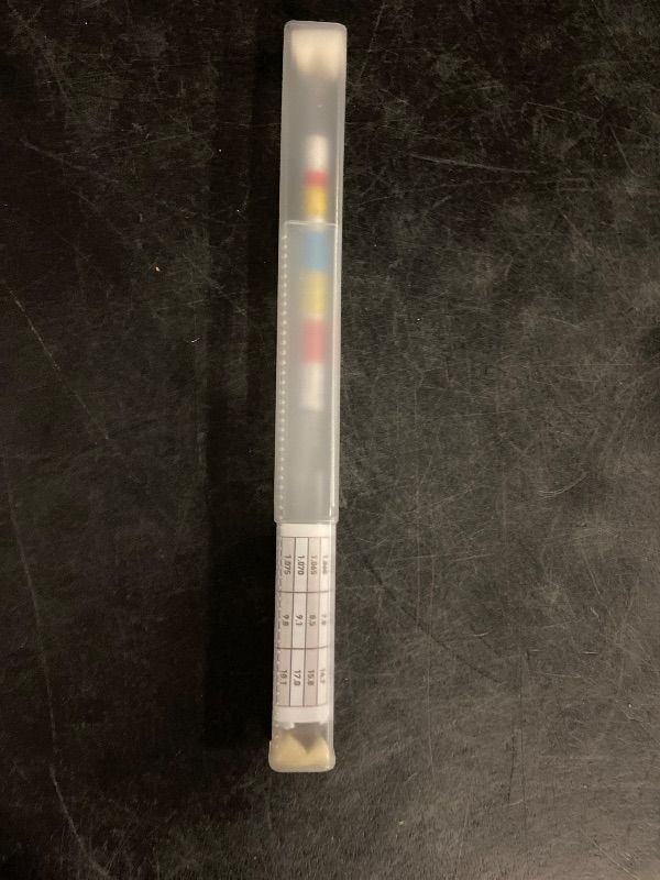 Photo 1 of FastRack Triple-Scale Hydrometer - ABV Hydrometer - Specific Gravity Hydrometer to accurately Test ABV and the Specific Gravity of Your Wine, Beer, Mead or Kombucha
