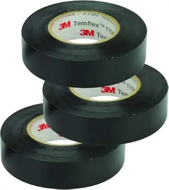Photo 1 of 3M Temflex 1700 General Use Vinyl Electrical Tape, 0 to 80 Degree C, 36 yds Length x 3/4" Width, Black