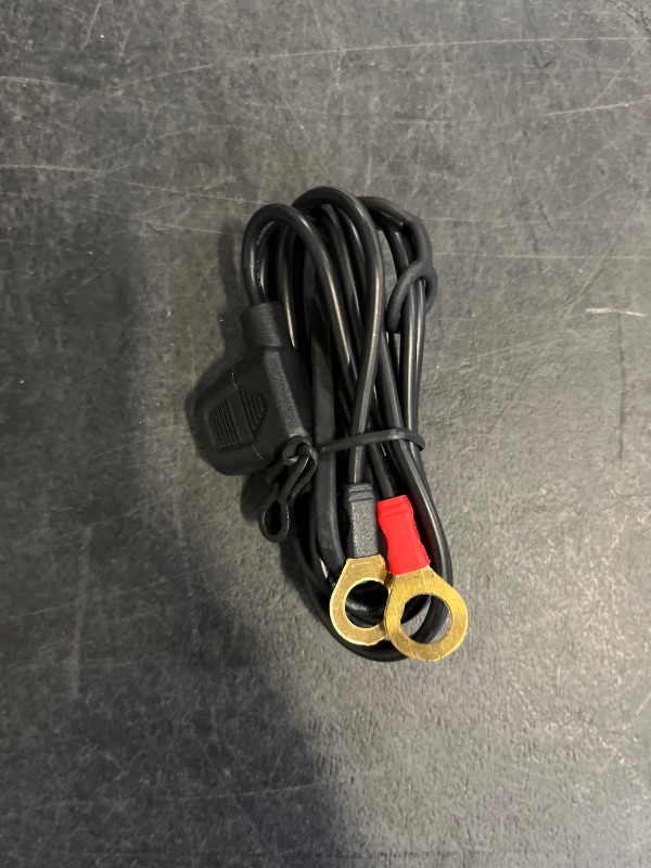 Photo 1 of Kewig Motorcycle Solar SAE Quick Disconnect Extension Cable Adapter - 2FT SAE to O Ring Terminal Harness Quick Disconnect with 10A Fuse 2 Pin Plugs for Tractor, Motorcycle, Trucks, Cars, RV (1pc)