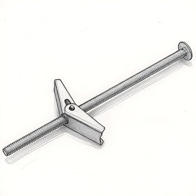 Photo 1 of 1/4 in. x 4 in. Zinc-Plated Toggle Bolt with Round-Head Phillips Drive Screw (4 pack)
