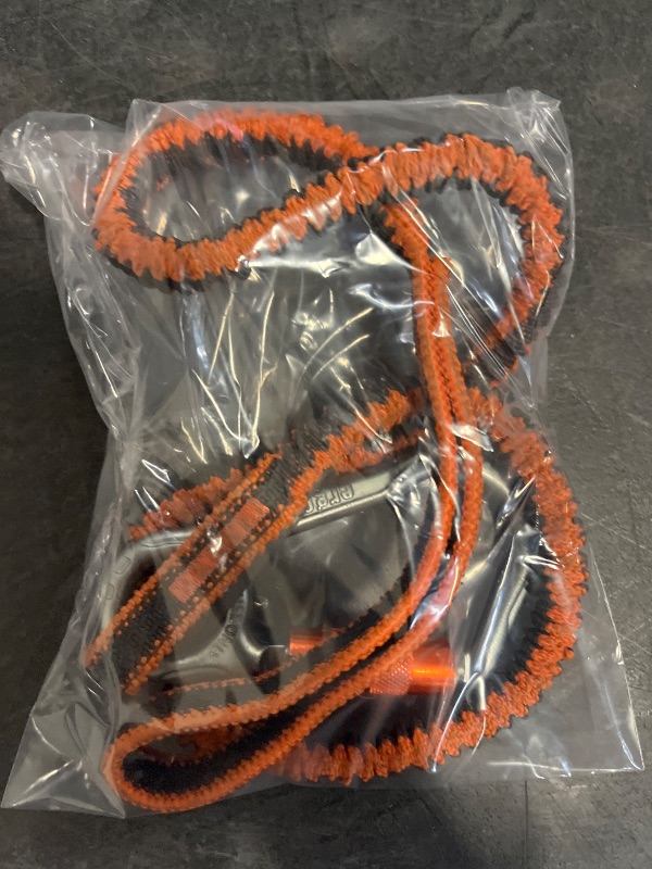 Photo 1 of 15 lbs. Orange and Gray Standard Double-Locking Single Carabiner with Swivel Tool Lanyard
