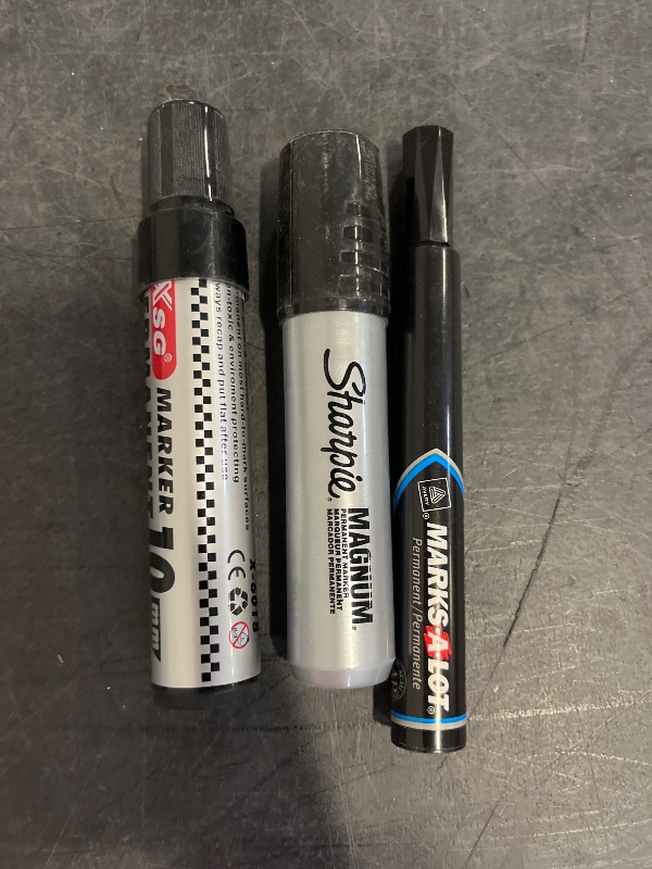 Photo 1 of 3 pack permanent black marker