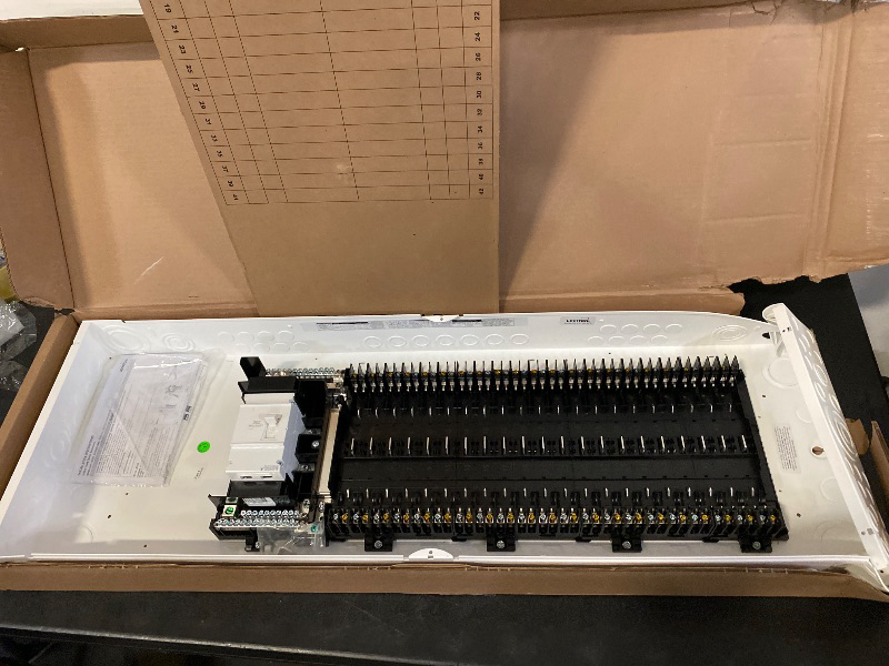 View 3 of Leviton LP420-BPD 42 Space, 42 Circuit Indoor Load Center with 200 Amp Main Circuit Breaker | Dents on bottom 