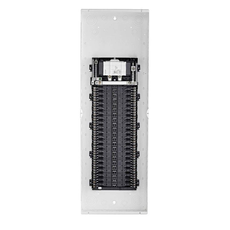 Photo 1 of Leviton LP420-BPD 42 Space, 42 Circuit Indoor Load Center with 200 Amp Main Circuit Breaker | Dents on bottom