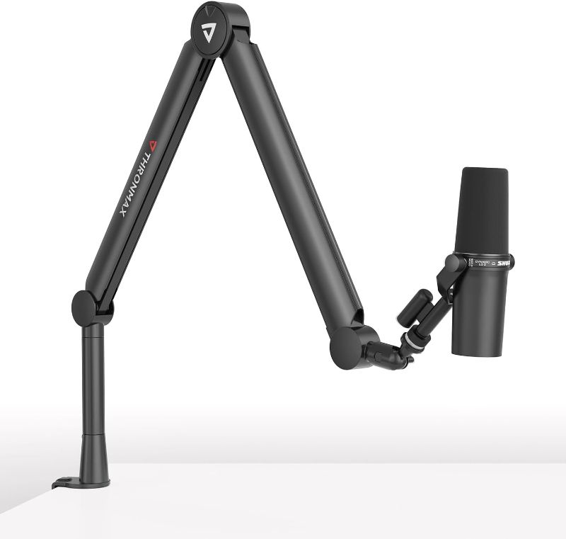 Photo 1 of Boom Arm Stand THRONMAX S8 Mic Stand for Game Streaming and Broadcasting/Sturdy and Universal Mic Arm with 1/4“?3/8" to 5/8" Adapter?All-Metal and Fully Adjustable Mic Arm
